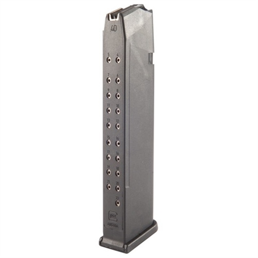 GLOCK OEM Magazine, 40 S&W, 22 Rounds, For GLOCK 22/35, Cardboard Style Packaging, Black MF22022