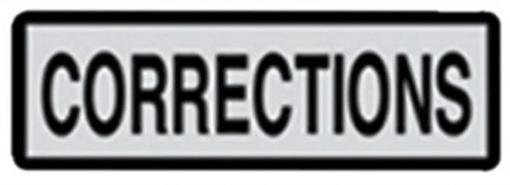 Monadnock Products Shield Decal Corrections 5'' X 23'' 1352326