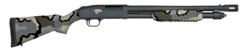 MOSSBERG 590 SGP 12GA 18.5IN BBL MATTE BLUE SYNTHETIC KUIU CAMO 5RD 52145