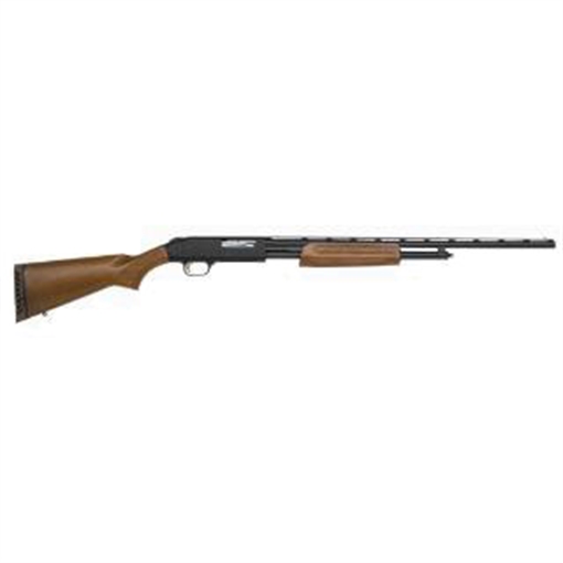 Mossberg 500 All Purpose Full Size 410 Gauge Pump 3" 5+1 24" Blued Vent Rib Barrel, Blued Integral Scope Mount Steel Receiver, Fixed Hardwood Stock, Right Hand, Accu-Set Chokes 50104