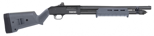 Mossberg 590S, Optic Ready, Pump Action, 12 Gauge, 3" Chamber, 18.5" Barrel, Matte Blued Finish, Gray Magpul SGA Stock and MOE Forend, Bead Sight, Mounted Holosun HS407K, 9 Rounds w/1.75", or 6 Rounds w/2.75", or 5 Rounds w/3" Shells 51606