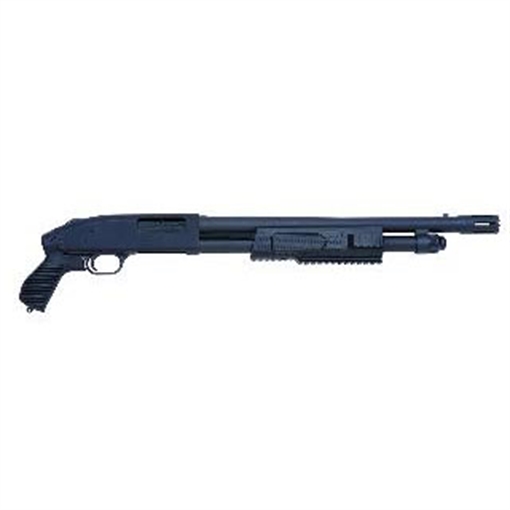 Mossberg 500 FLEX Tactical 12 Gauge Pump 3" 5+1 18.50" Matte Blued Stand-Off Breacher Barrel, Blued Stainless Steel Receiver, Black Fixed w/Pistol Grip Synthetic Stock 50673