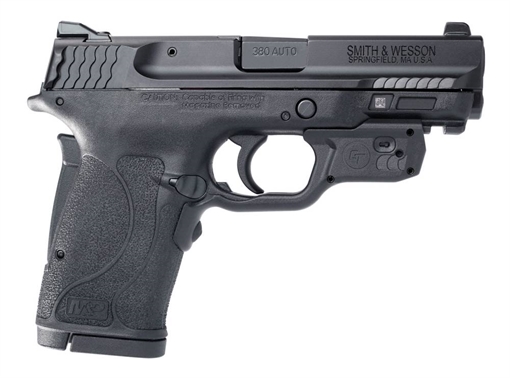 Smith & Wesson M&P 380 Shield EZ Crimson Trace Laserguard 380 ACP 3.68" 8+1 Black Armornite Stainless Steel Black Polymer Grip 12611