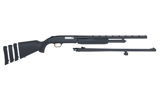 Mossberg 500, Super Bantam Compact, Pump Action, 20 Gauge, 3" Chamber, 22" & 24" Rifled Barrel, AccuSet Chokes, Blue Finish, Synthetic Stock, Adjustable Sights, 5Rd 54250
