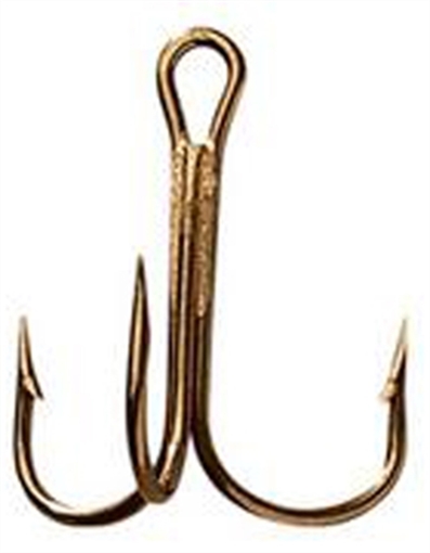 MUSTAD TREBLE RINGEYE 25BX BRONZE 3551BR-3/0-25