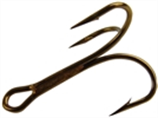 MUSTAD TREBLE RINGEYE 25BX BRONZE 3551BR-6-25