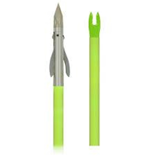 Muzzy Iron 2-Blade Fish Point w Chartreuse Arrow 1034