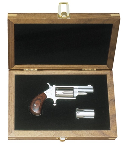 NAA-Collector Sets 22 LR/M Mini-Revolver Walnut Display Case 1 5/8" Barrel 5rd NAA-22MC-C