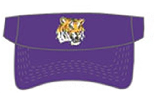 NATIONAL CAP & SPORTSWEAR CHAMP SOLID VISOR LSU JT4060-LSU