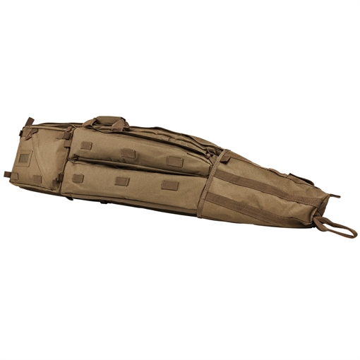 NcSTAR Drag Bag, 45" Rifle Case, Nylon, Tan, Includes Backpack Shoulder Straps CVDB2912T