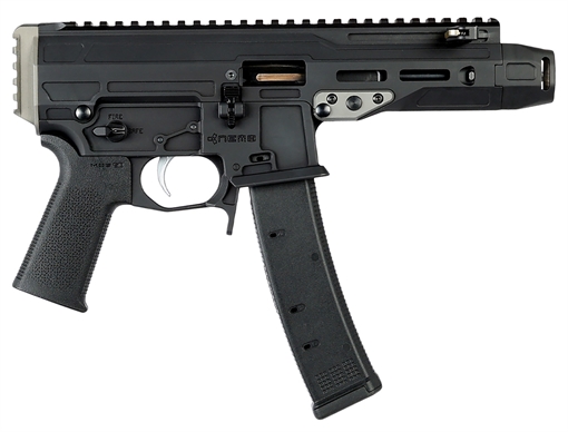 Nemo Arms Mongoose 9mm Luger 35+1 5.80" Black Barrel & Receiver w/Picatinny Rail, Black Grip, Ambidextrous MNG9MMC