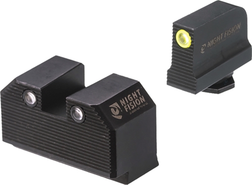 Night Fision Optics Ready Stealth Lower 1/3rd Night Sight Set for Glock 17/19/34 w/ RMR/507C/SRO/ACRO GLK-001-330-353-YGZG GLK001330353YGZG