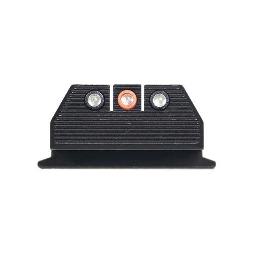 Night Fision Optics Ready Stealth Night Sight Set Orange Front Black Back for S&W M&P 9 Shield Plus SAW-204-215-290-OGZG