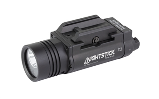 Nightstick , Tactical Weapon-Mounted Light with Green Laser, 1200 Lumen, 1 Hour Run Time, Matte Finish, Black TWM-30-GL