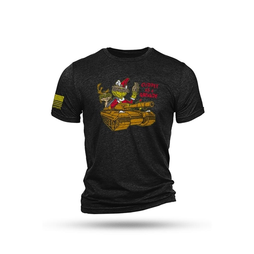 Nine Line Grinch Triblend Short Sleeve Shirt Black L GRINCH-TSTRI-CHARCOALBLACKTRIBLEND-L