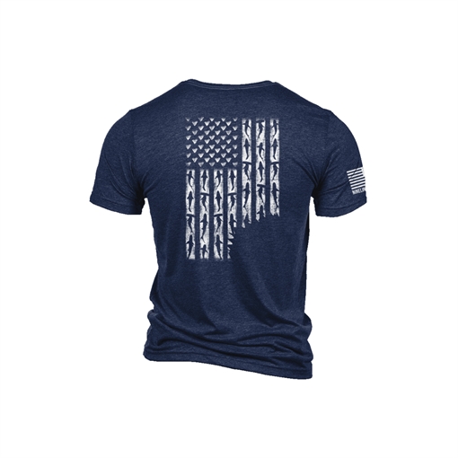 Nine Line Shark Flag T-Shirt Navy 2XL SHARKFLAG-TS-NAVY-2XL