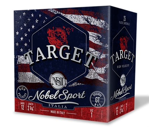 Nobel/eurosports Llc Target 12Gauge 2.75" 1oz 8Shot 25 Per Box/10Case ANS121FSC8