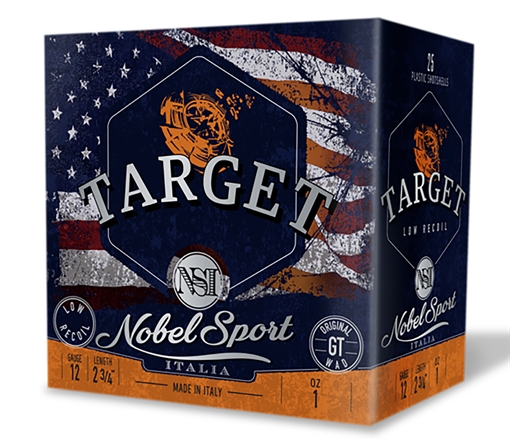 Nobel/eurosports Llc Target Low Recoil 12Gauge 2.75" 1oz 7.5Shot 25 Per Box/10Case ANSLR175