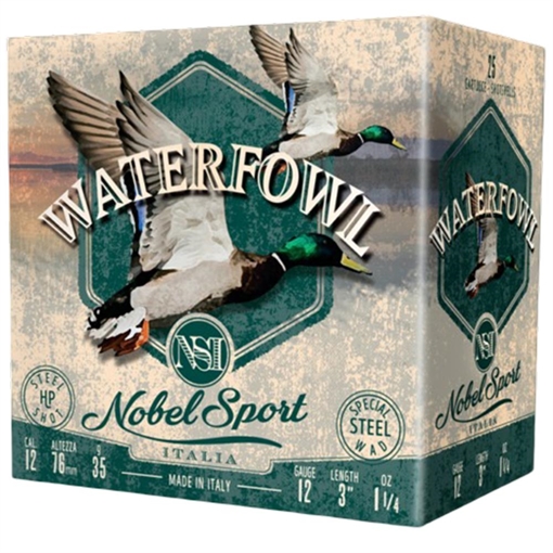 Noble Target Steel Waterfowl Shotshells 12 ga 2-3/4" 1 oz 1280 fps #7 250/ct Case ANS123ST2C