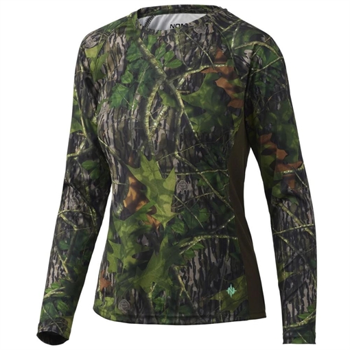 Nomad Women's Pursuit Camo Long Sleeve Shirt Mossy Oak Shadowleaf M N6120007-931-M