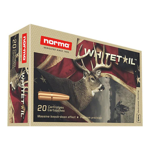 Norma Whitetail 7x57mm Mauser, 150gr, Pointed Soft Point, 20rd Box