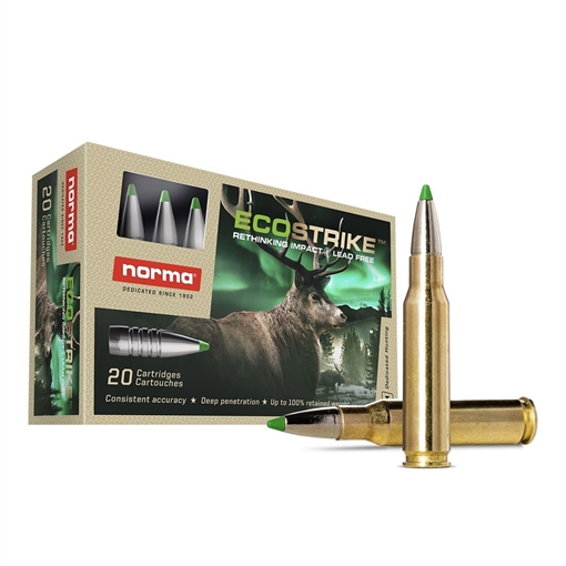 Norma EcoStrike Rifle Ammunition .308 Win 150gr PT 2592 fps 20/ct 20177562