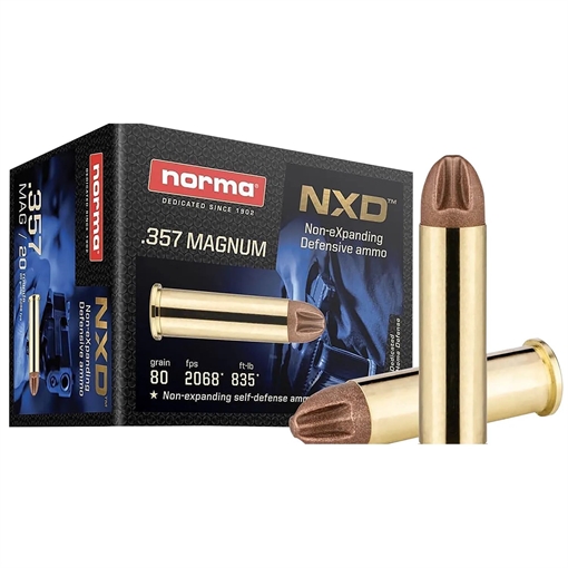 Norma Ammunition 357Mag 80gr NXD 20 Per Box/10 Case 611640020