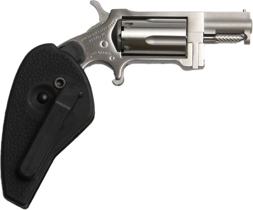 North American Sidewinder 22 Magnum, 1.125" Barrel, Stainless Steel, Black Holter/Grip, 5rd