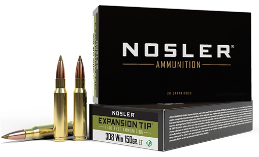 Nosler Nosler Expansion Tip Rifle Ammunition 308 Win. 150 gr. ET SP 20 rd. 40034