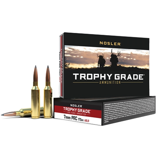 Nosler Nosler Trophy Grade Long Range Rifle Ammunition 7mm PRC 175 gr. ABLR SP 20 rd. 61239