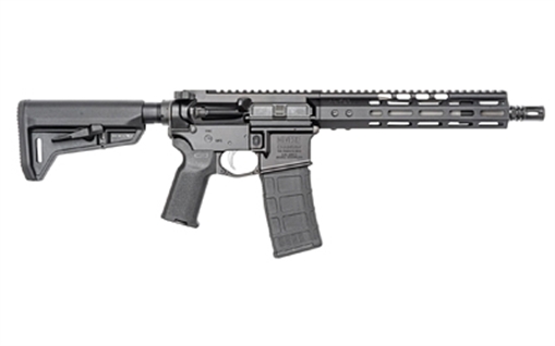 Noveske Chainsaw, Semi-automatic, SBR, 556 NATO/223 Remington, 10.5" Barrel, A2 Flash Hider, Anodized Finish, Black, Magpul MOE-K2 Grip, Magpul SLK Stock, Free Float M-LOK Handguard, ALG Trigger, Radian Raptor LT Charging Handle, 30 Rounds, 1 Magpul PMAG M
