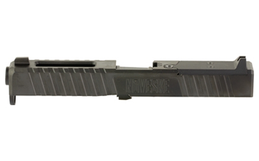 Noveske DM Slide, Noveske Barrel, DLC Finish, Black, Direct Mount Optics Ready, Fits Glock 17 Gen 4, Includes Noveske End Plate, Cover Plate w/Rear Sight, Front Sight 03002706