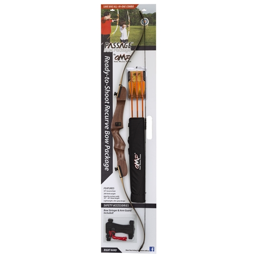 October Mountain October Mountain Passage Recurve Bow Package 54 in. 20 lbs. RH 13225