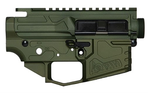 Odin Works OTR-15, Semi-automatic, Lower/Upper Set, 223 Remington/556NATO Matte Finish, Ranger Green OTR-15-RECEIVER-SET-RG