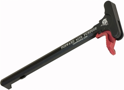 ODIN WORKS EXTENDED CHARGING HANDLE RED FOR AR-15 ACCCHXCHRED