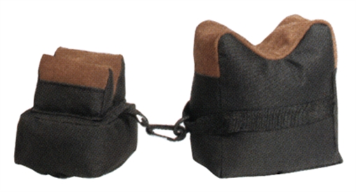 TOC BENCH BAG 2-PC SET BLACK FABRIC/TAN LEATHER BRB2F-28213