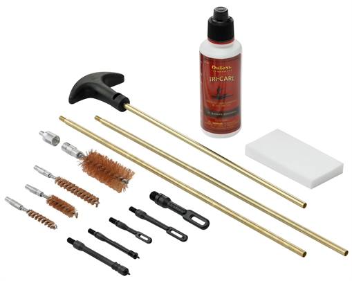 OUTERS CLEANING KIT BRASS W/BRUSHES RIFLE/PISTOL/SHOTGUN CLAM PK ( 6 PER CASE ) 46210