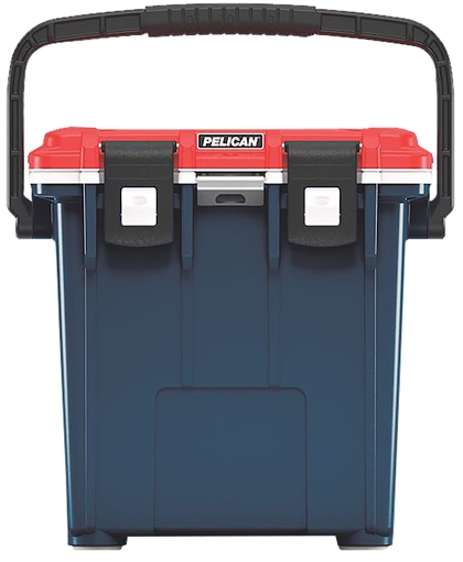 Pelican Personal Cooler Elite Red/White/Blue Polypropylene 20 QT 20Q5BLUREDWHT