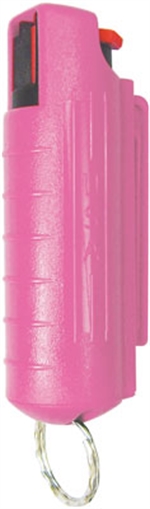 PSP PEPPER SPRAY w/ PINK HARD CASE W/ KEY RING 1/2 OZ. EHC14PK-C