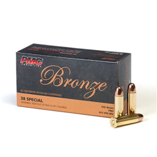 PMC Bronze .38 Special Handgun Ammo - 132 Grain | FMJ 38G