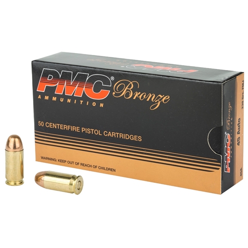 PMC Bronze .45 ACP Handgun Ammo - 230 Grain | FMJ 45A