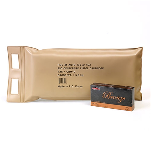 PMC Bronze Battle Pack .45 ACP Handgun Ammo - 230 Grain | FMJ 45A-BP