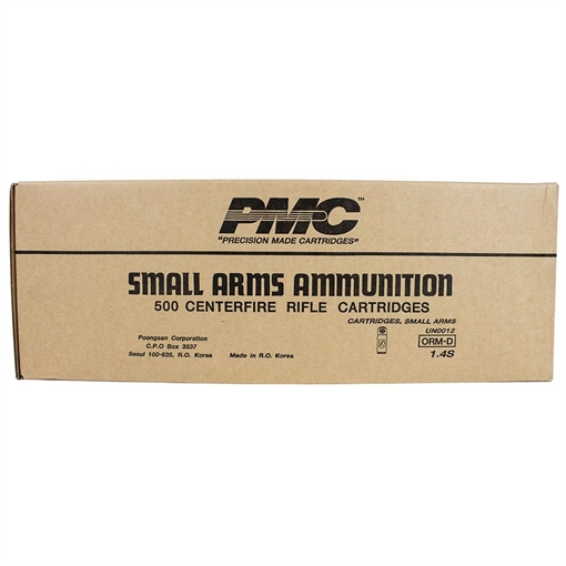 PMC Bronze Rifle Ammunition .308 Win 147 gr FMJBT 2780 fps 500/ct 308B CASE