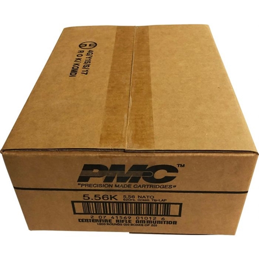 PMC X-TAC 5.56NATO Rifle Ammo - 62 Grain LAP 1000rd Case 5.56K