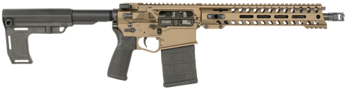 POF-USA Revolution DI Pistol 308 Win, 12.5" Barrel, Dictator Gas Block, 11.5" Renegade Rail, MFT Blade Stabilizer, Cerakote Burnt Bronze