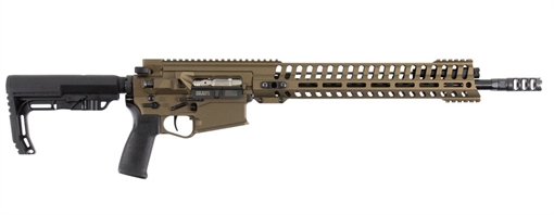 Patriot Ordnance Factory Revolution, Semi-automatic Rifle, 308 Win, 16.5" Barrel, 1:10 Twist, Cerakote Burnt Bronze Finish, Mission First Tactical Furniture, 14.5" M-LOK Rail, Triple Port Muzzle Brake, 4.5lb POF Drop-In Trigger, 1-20Rd PMAG 01467
