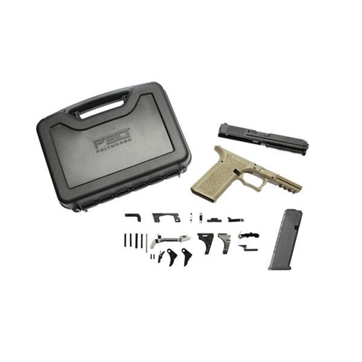 Polymer 80 PFS9 Full Size Handgun Builder Kit 9mm Luger 10/rd Magazine 4.46" Barrel FDE Frame P80-PFS9-AFT-FDE-10