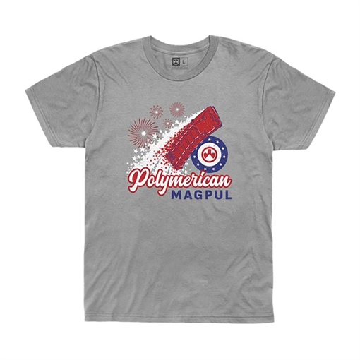 Magpul POLYMERICAN BLEND T-SHIRT ATHLETIC HEATHER LG MAG1229-030-L