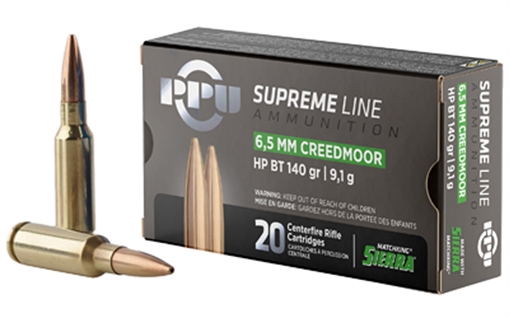TR&Z Supreme Line 6.5 Creedmoor 140 gr Sierra MatchKing BTHP 20 Per Box/ 10 Case PPMK65C