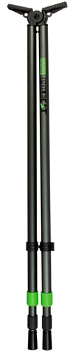 Primos Pole Cat Shooting Stick, Tall, Black Aluminum, 25-62" 65483